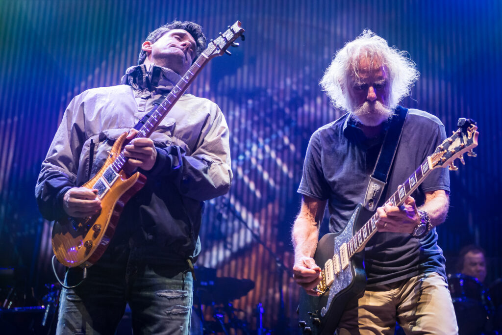 John Mayer and Bob Weir of Dead and Company performing 