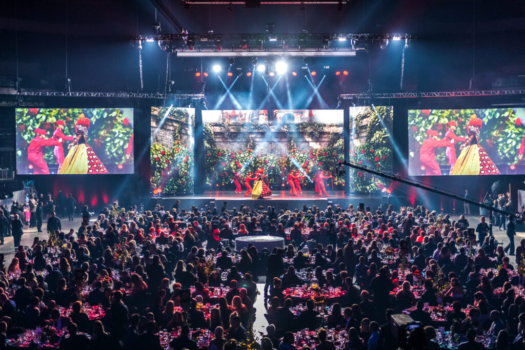 LED wall, projection, and Jib